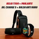 BOLSO ANTIROBO+BAFLE CHARGE 5+RELOJ T500